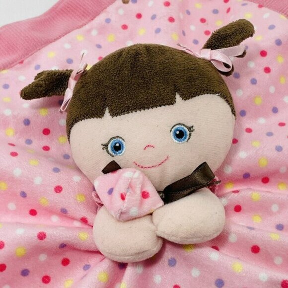 Garanimals Security Blankets Lovey Plush Doll Girl Best Friend Infant Pink Dot - Picture 4 of 12